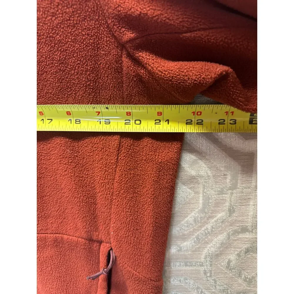 The‎ North Face TKA 100 Glacier Full Zip Fleece Jacket Rust Orange Mens Large